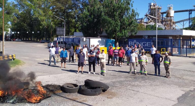 Más gremios se sumaron a los aceiteros y el paro en los puertos del cordón es total