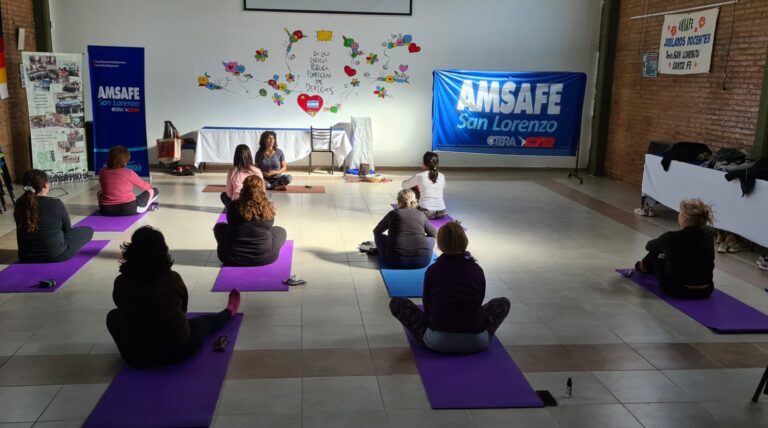 AMSAFE informa: Talleres de Formación. Yoga en San Lorenzo